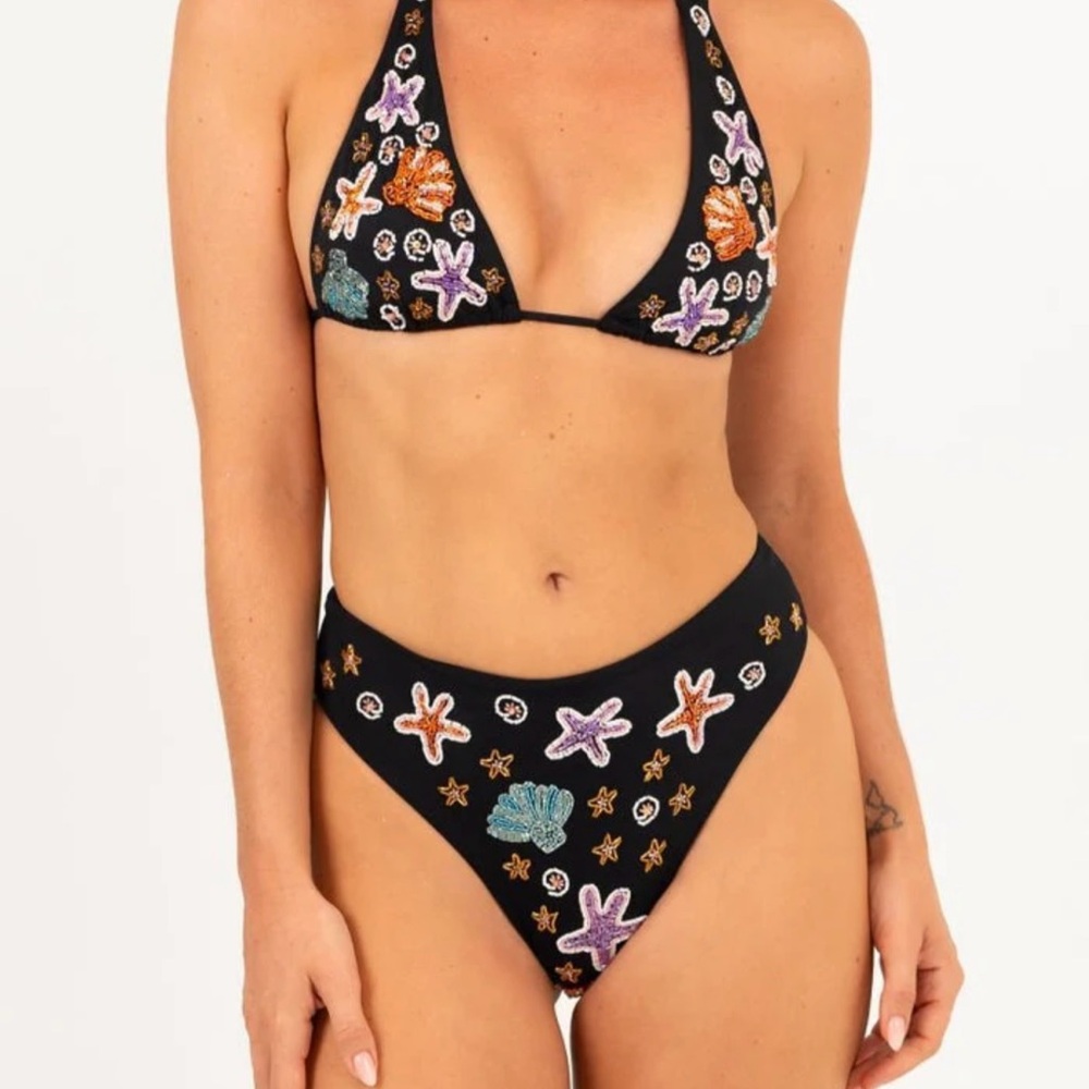 OCEANUS SCARLETT BLACK BIKINI SET SIZE XS